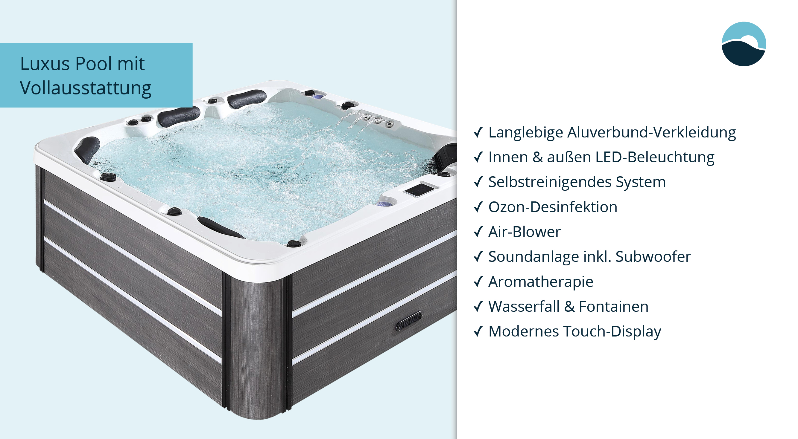 Ausstellungsmodell: Whirlpool balearis® PRO 5 - Dark